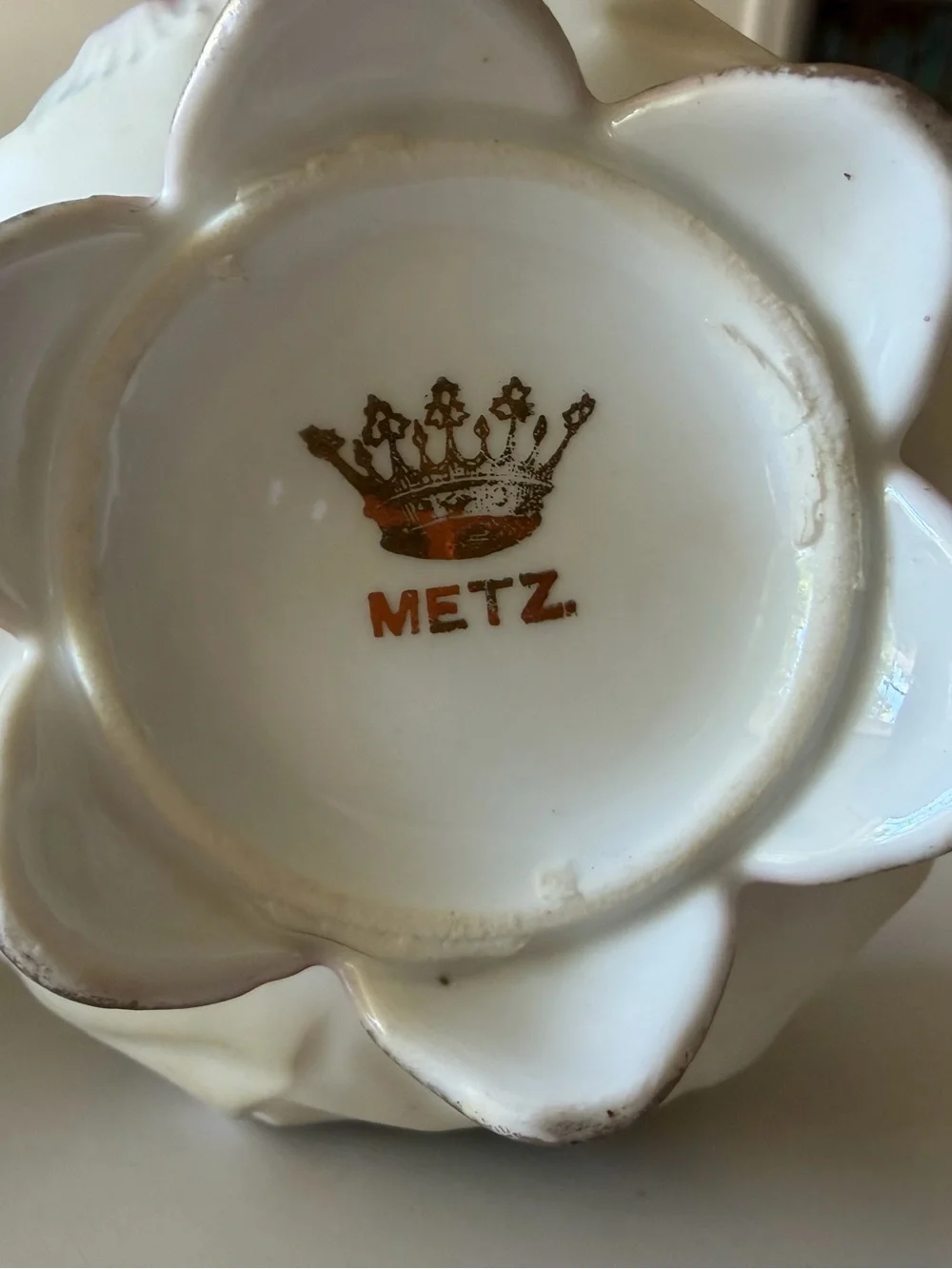 RARE RS PRUSSIA SUNFLOWER (MOLD 626) PORCELAIN SUGAR AND CREAMER SET